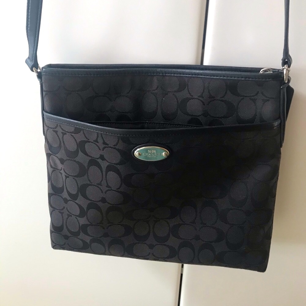 Coach Black Signature Crossbody Bag